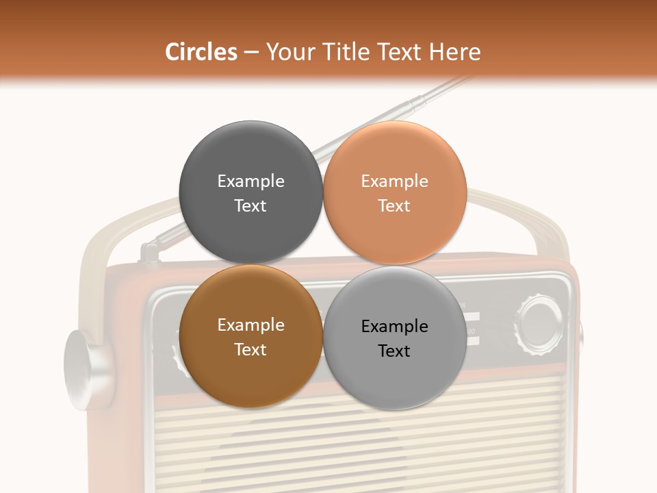 Image Radio Number PowerPoint Template