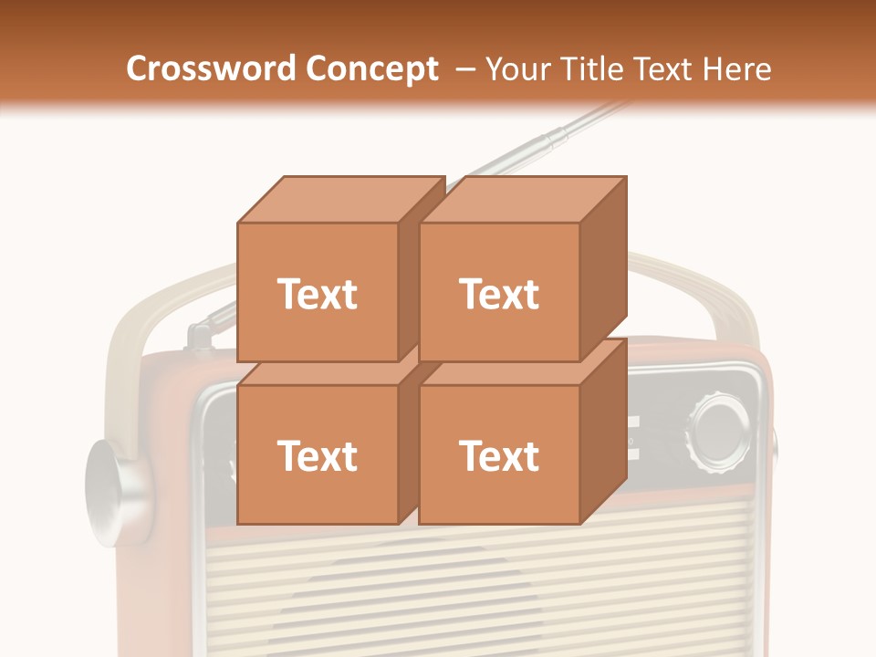 Image Radio Number PowerPoint Template