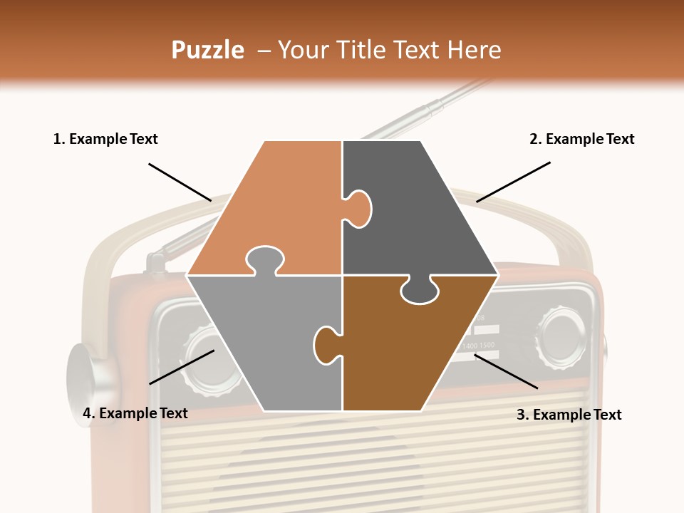 Image Radio Number PowerPoint Template