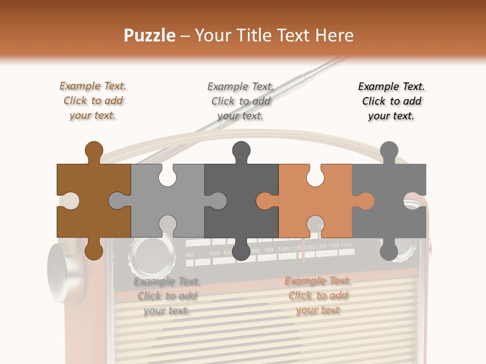 Image Radio Number PowerPoint Template