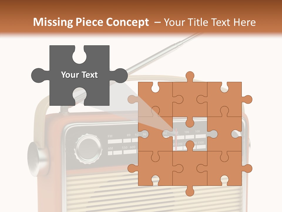 Image Radio Number PowerPoint Template