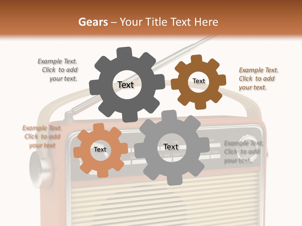 Image Radio Number PowerPoint Template
