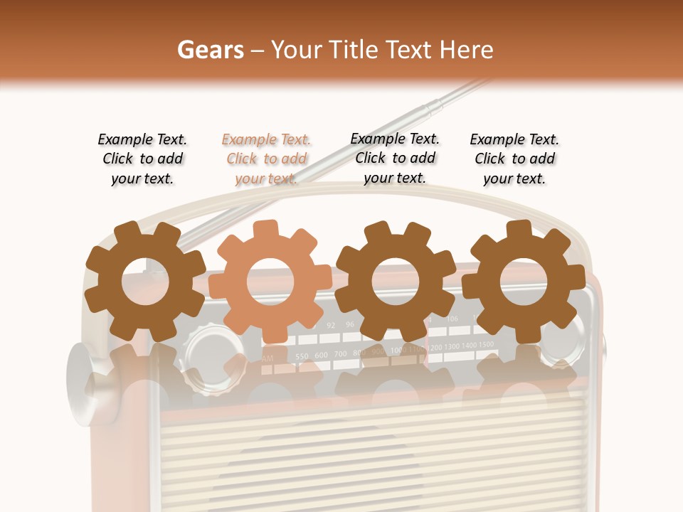 Image Radio Number PowerPoint Template