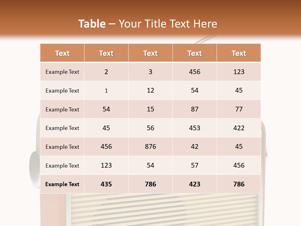 Image Radio Number PowerPoint Template