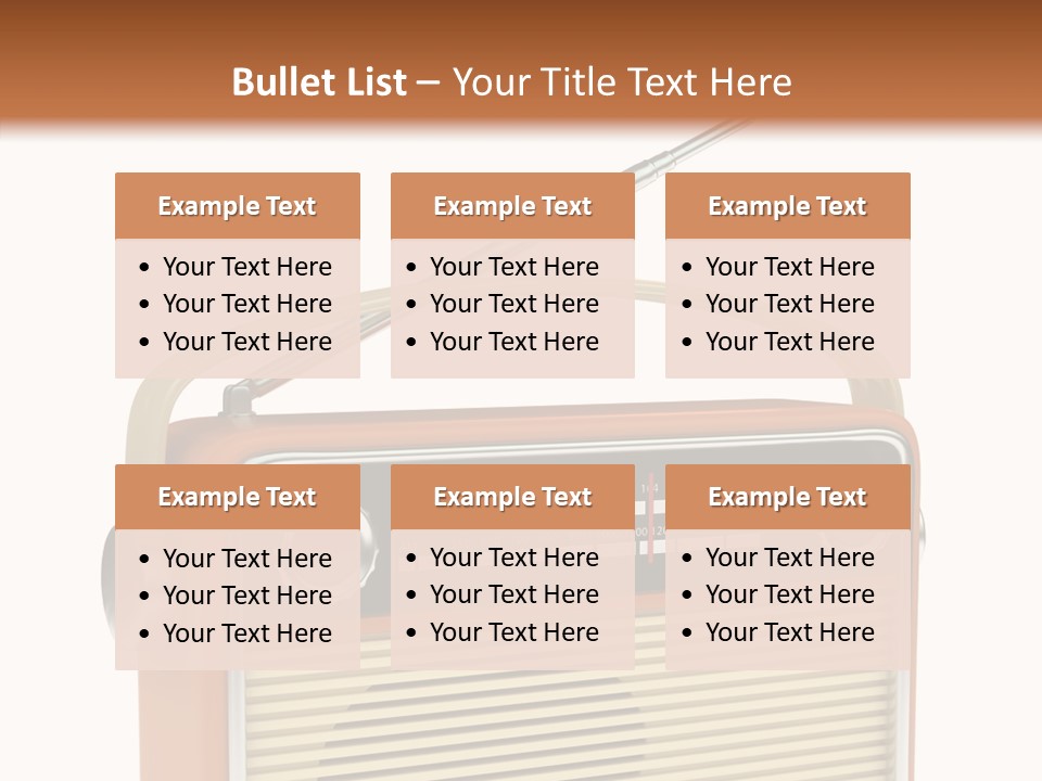 Image Radio Number PowerPoint Template