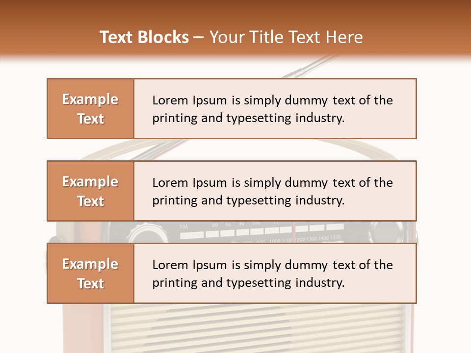 Image Radio Number PowerPoint Template