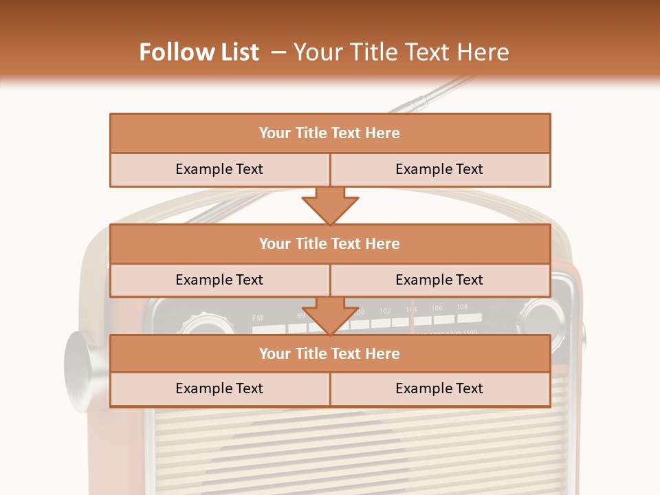 Image Radio Number PowerPoint Template