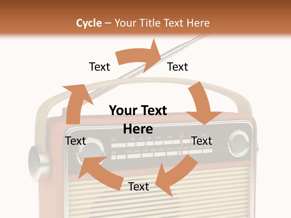 Image Radio Number PowerPoint Template