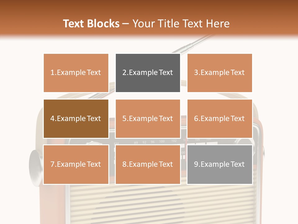 Image Radio Number PowerPoint Template