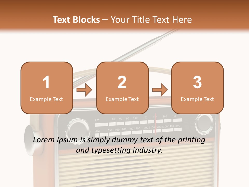 Image Radio Number PowerPoint Template