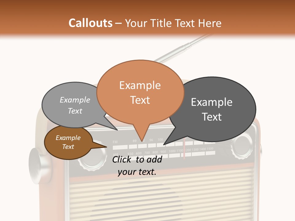 Image Radio Number PowerPoint Template