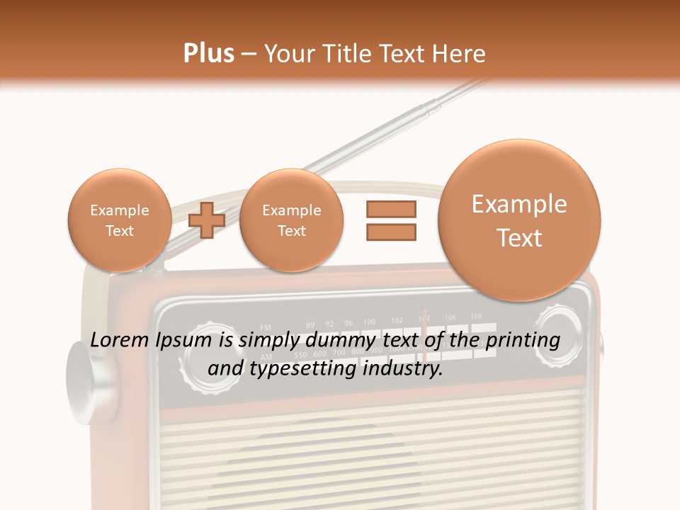 Image Radio Number PowerPoint Template