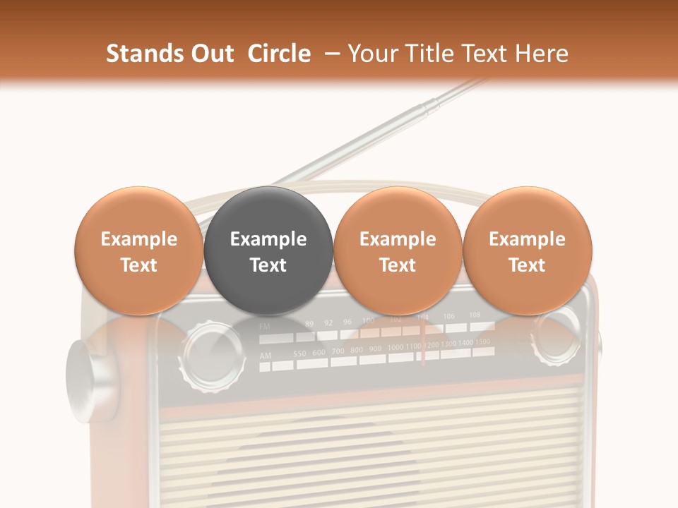 Image Radio Number PowerPoint Template