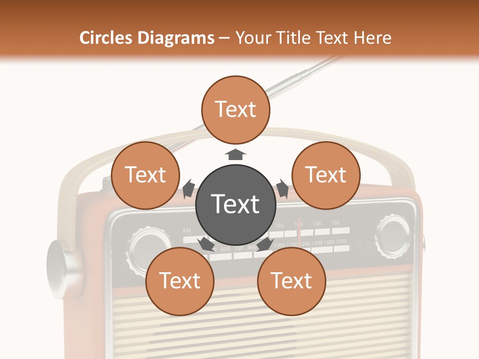 Image Radio Number PowerPoint Template