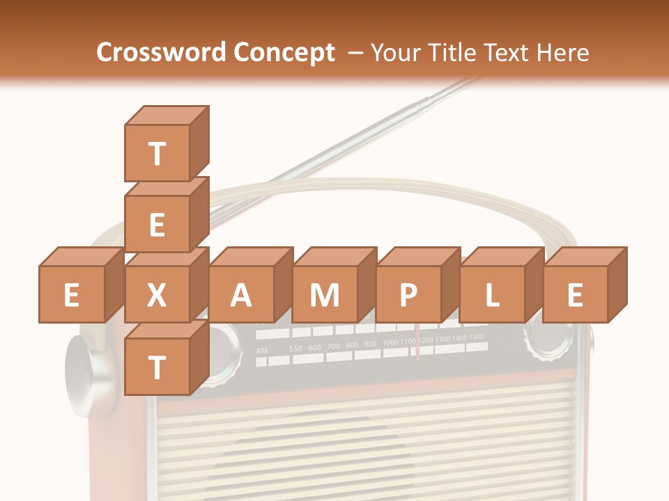 Image Radio Number PowerPoint Template