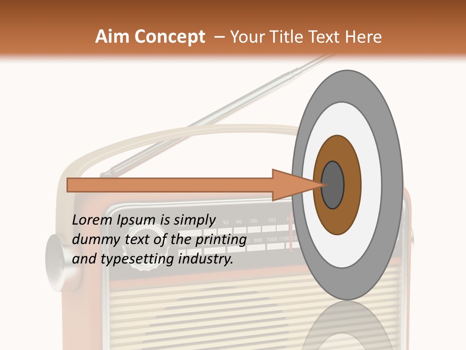 Image Radio Number PowerPoint Template