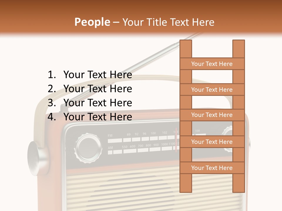 Image Radio Number PowerPoint Template