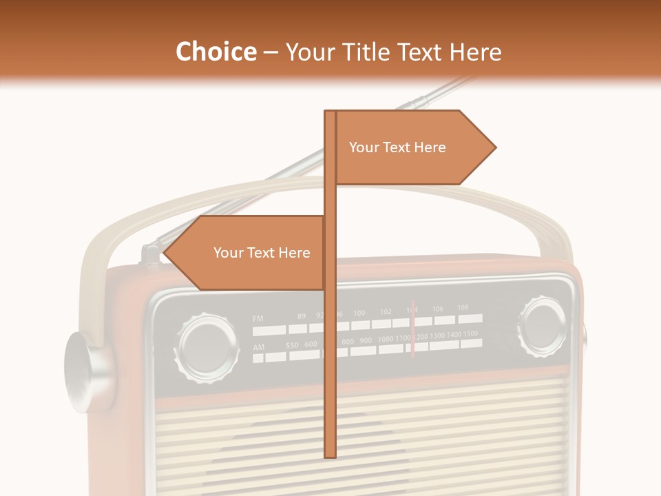Image Radio Number PowerPoint Template