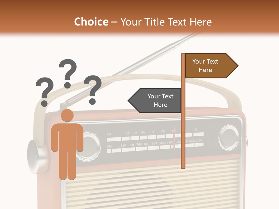 Image Radio Number PowerPoint Template