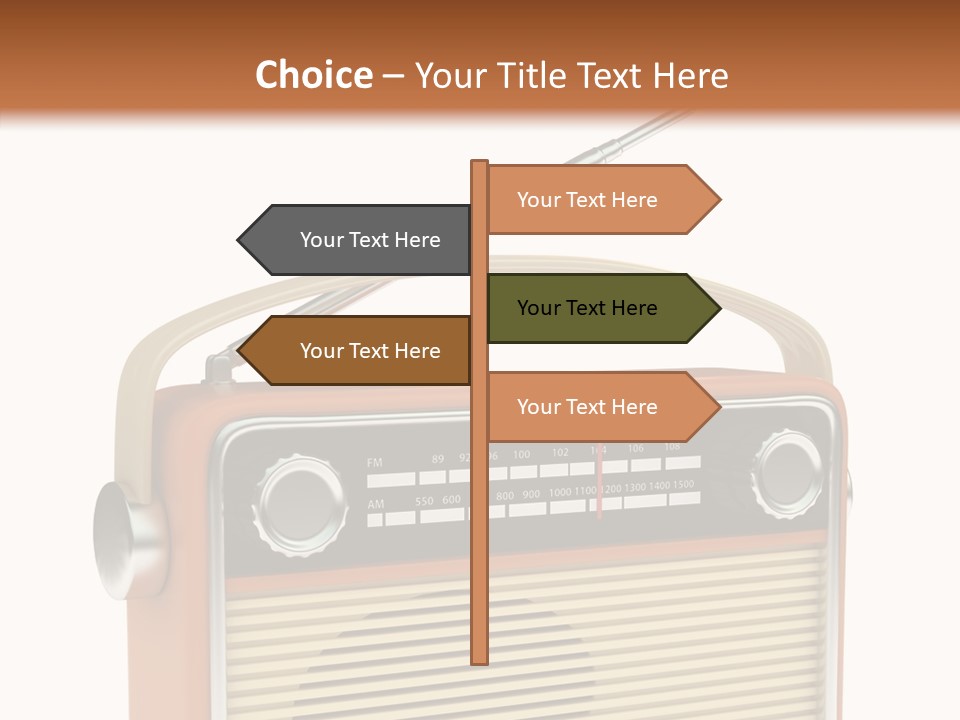 Image Radio Number PowerPoint Template