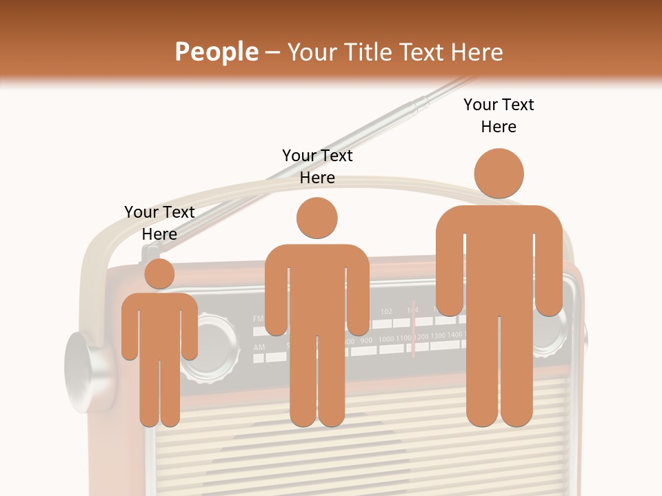 Image Radio Number PowerPoint Template