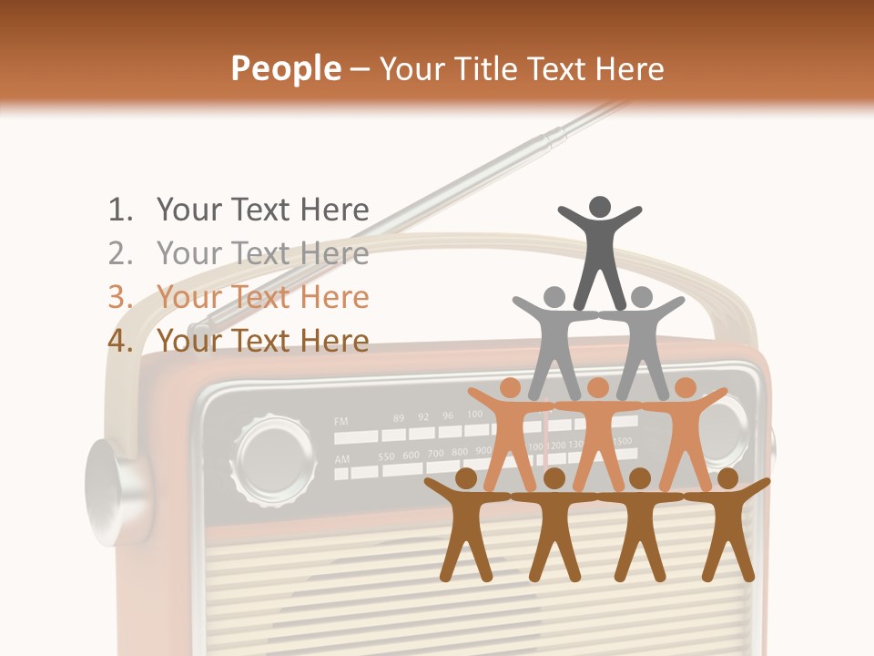 Image Radio Number PowerPoint Template