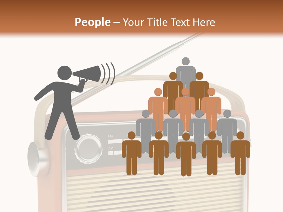 Image Radio Number PowerPoint Template