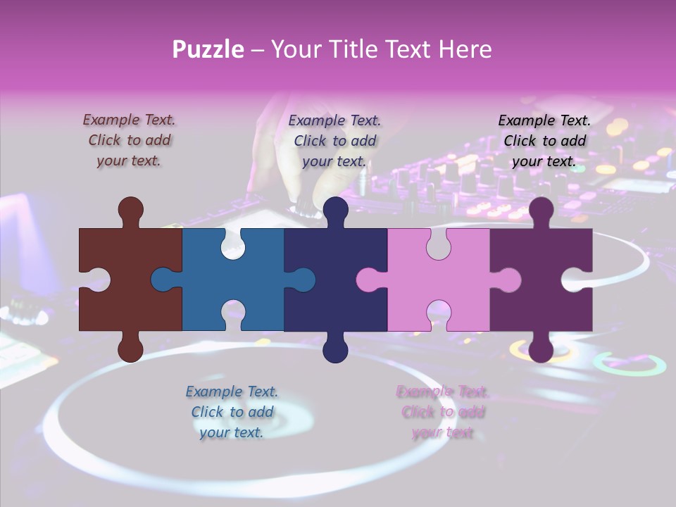 Level Jockey Discotheque PowerPoint Template