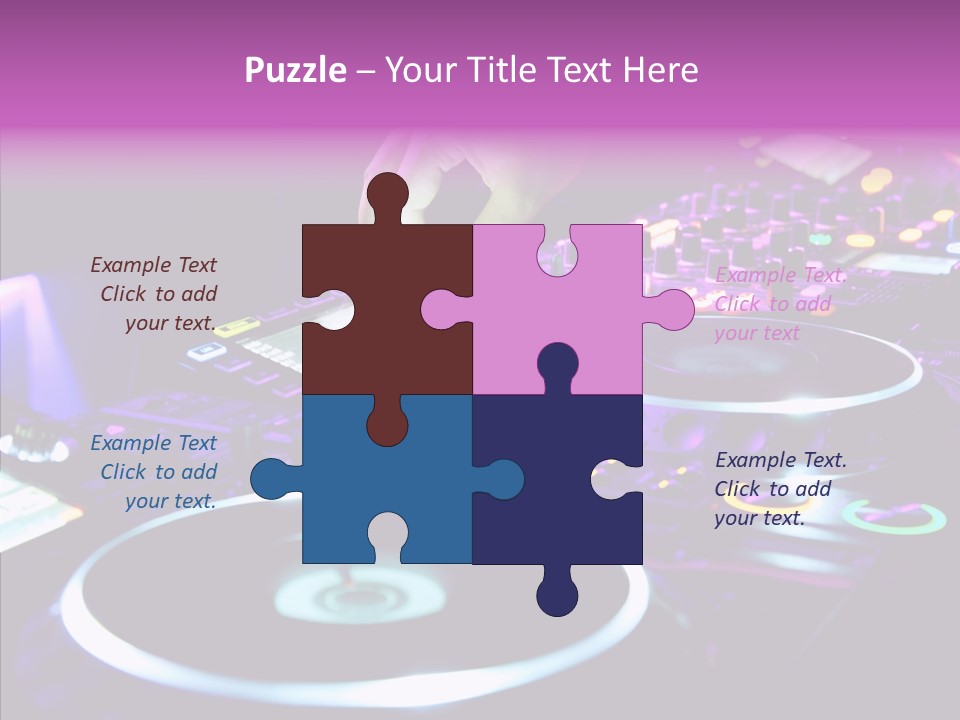 Level Jockey Discotheque PowerPoint Template