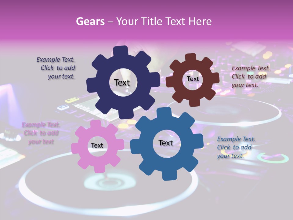 Level Jockey Discotheque PowerPoint Template