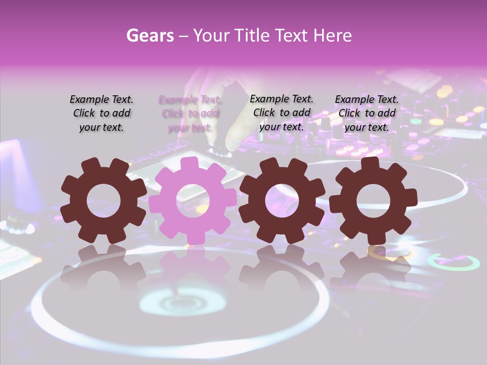 Level Jockey Discotheque PowerPoint Template