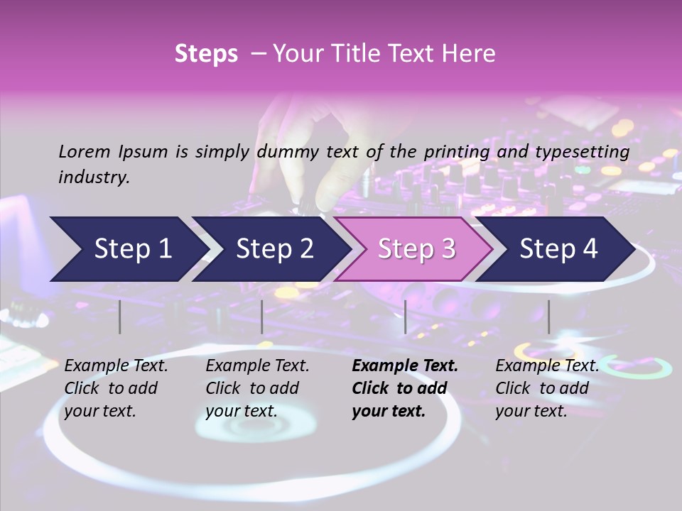 Level Jockey Discotheque PowerPoint Template