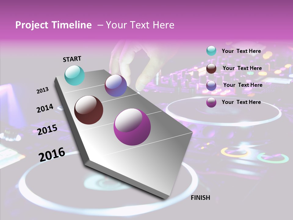 Level Jockey Discotheque PowerPoint Template