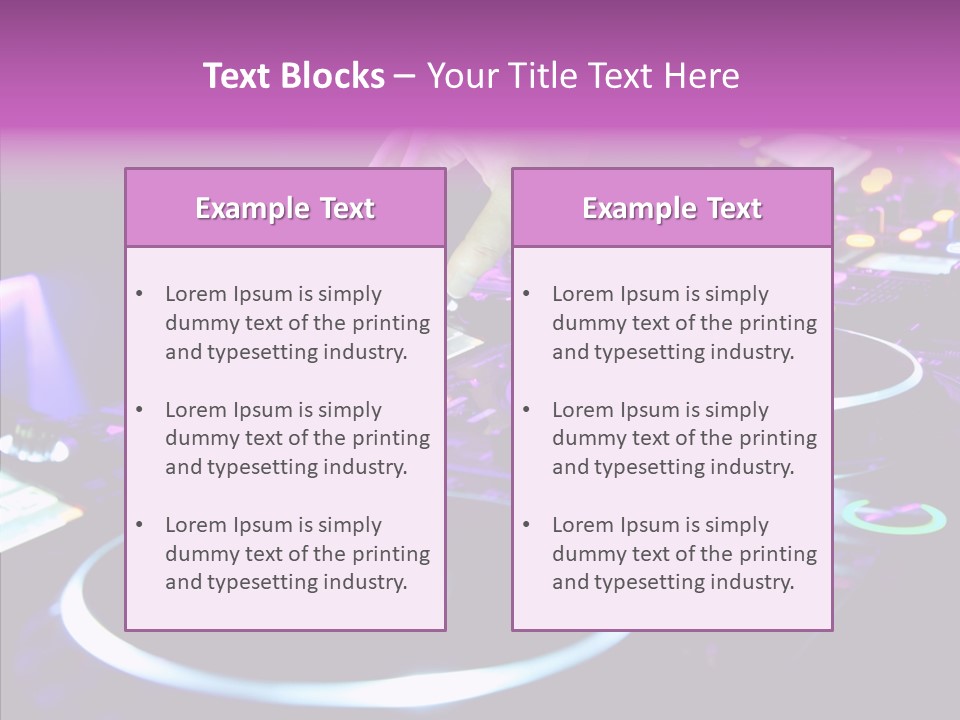 Level Jockey Discotheque PowerPoint Template