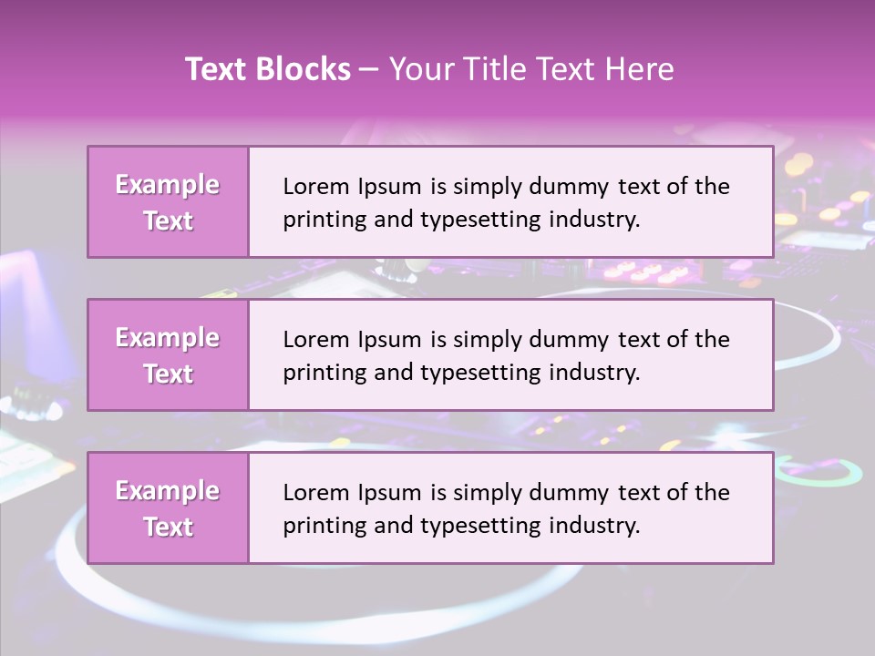 Level Jockey Discotheque PowerPoint Template