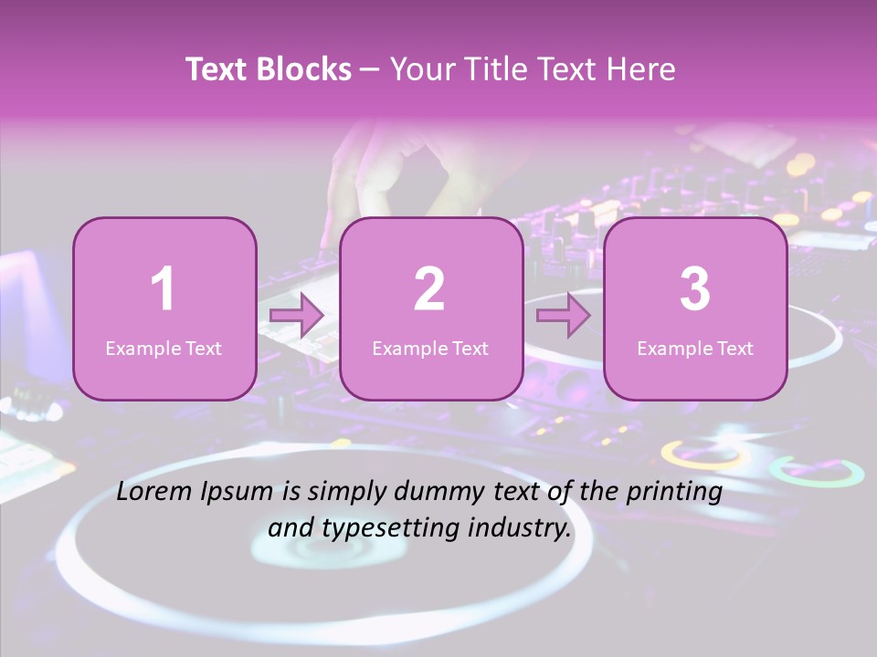 Level Jockey Discotheque PowerPoint Template