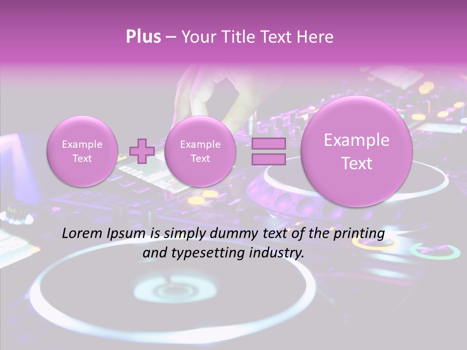 Level Jockey Discotheque PowerPoint Template
