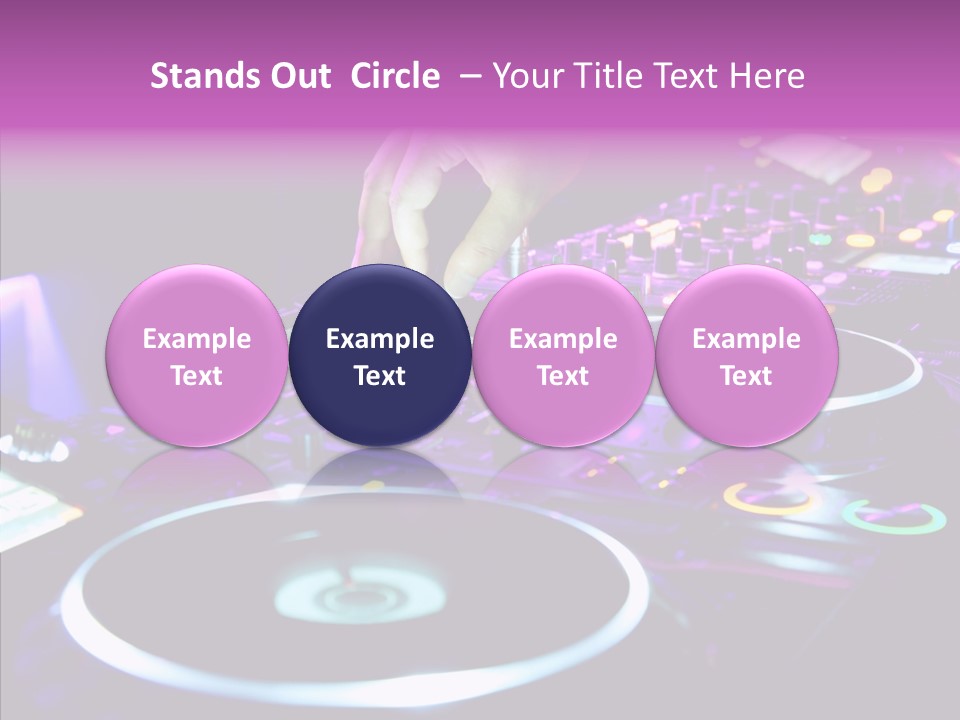 Level Jockey Discotheque PowerPoint Template