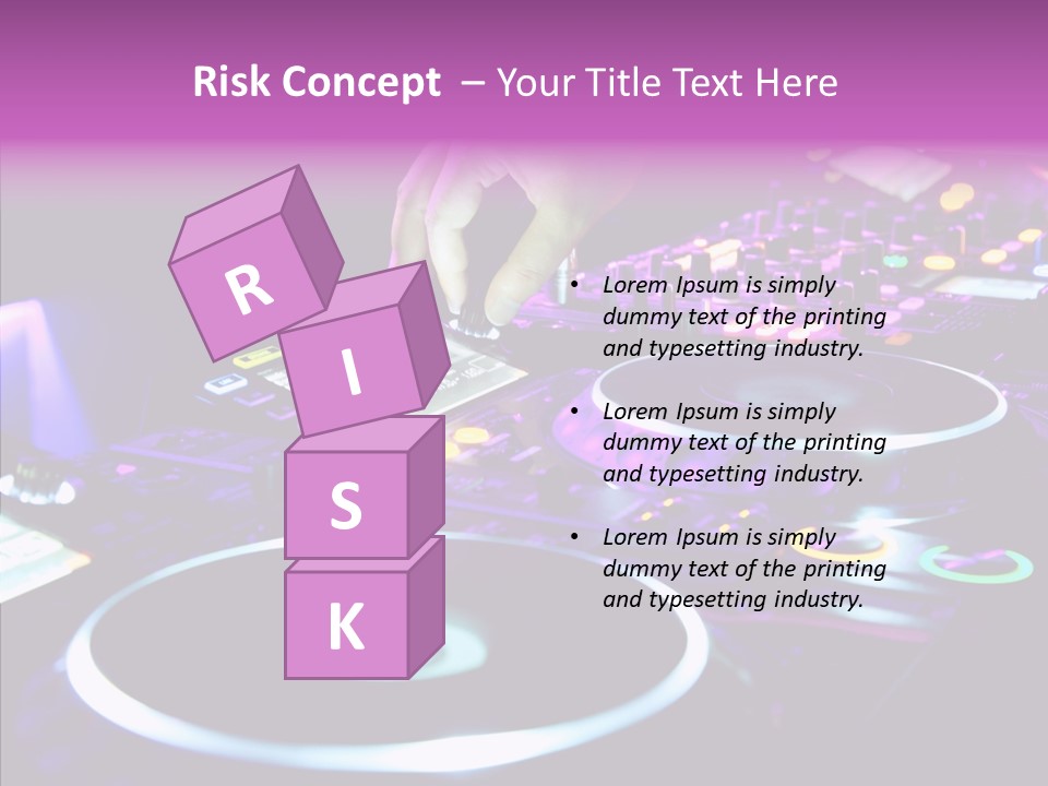 Level Jockey Discotheque PowerPoint Template