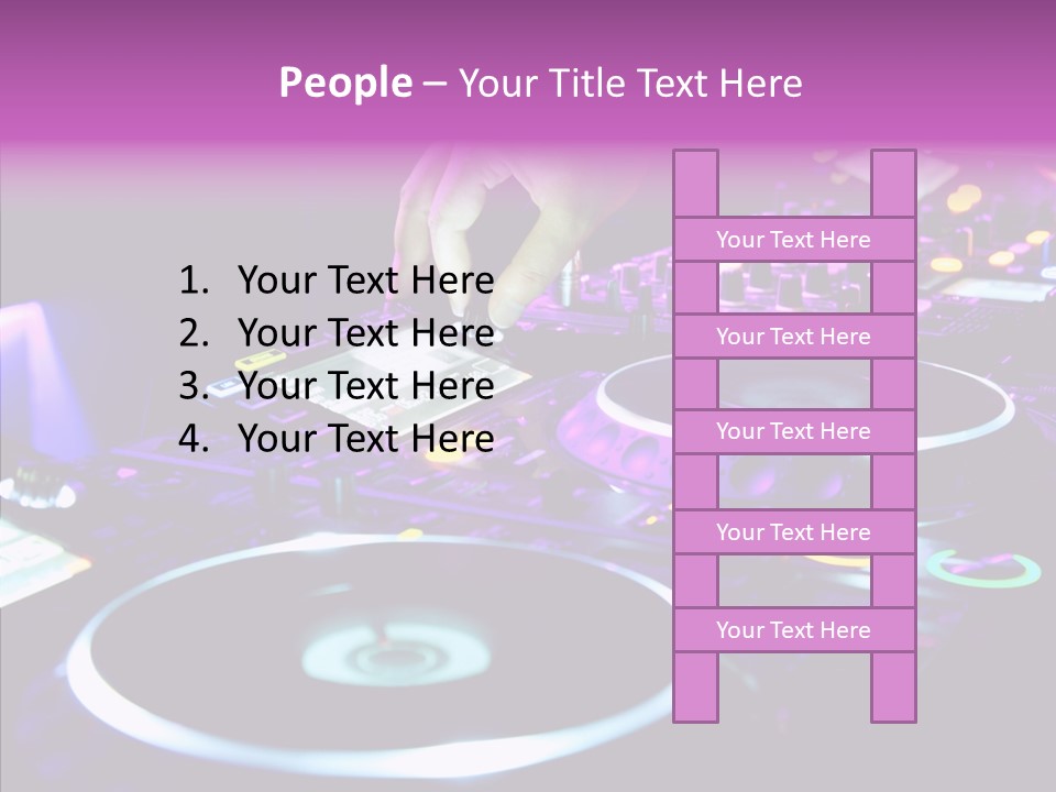 Level Jockey Discotheque PowerPoint Template