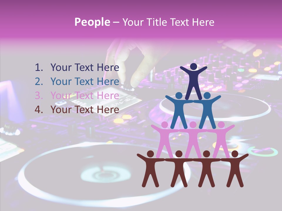 Level Jockey Discotheque PowerPoint Template
