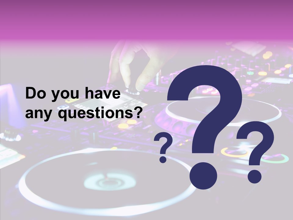 Level Jockey Discotheque PowerPoint Template