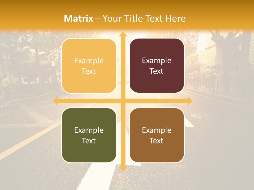 Asphalt Abstract Empty PowerPoint Template
