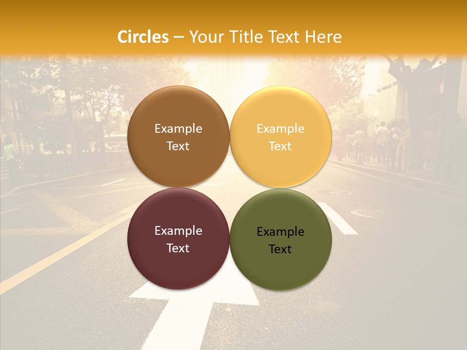 Asphalt Abstract Empty PowerPoint Template