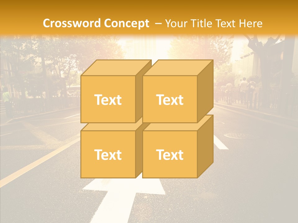 Asphalt Abstract Empty PowerPoint Template