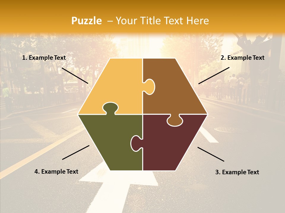 Asphalt Abstract Empty PowerPoint Template