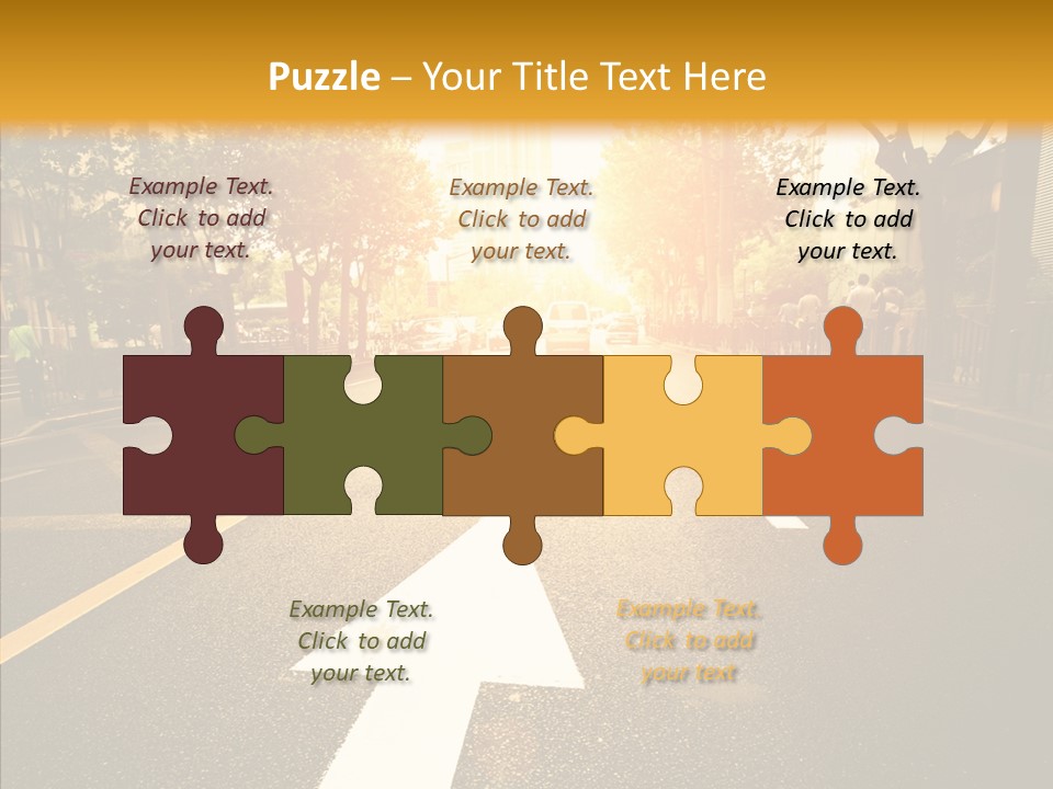 Asphalt Abstract Empty PowerPoint Template