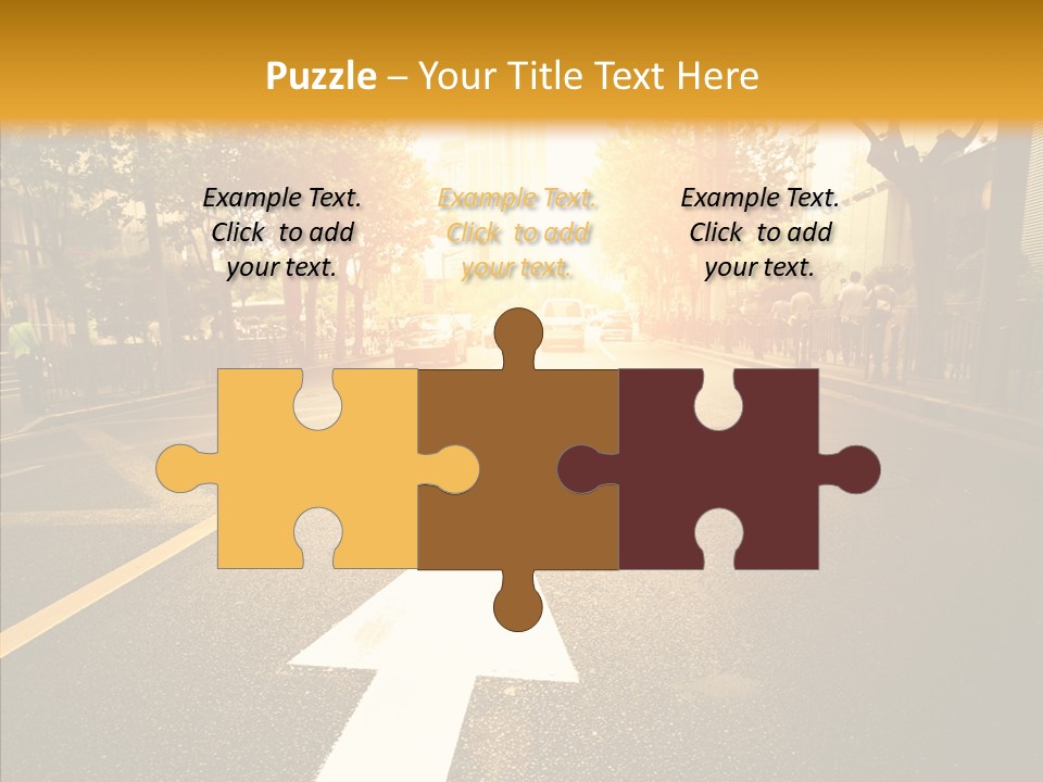 Asphalt Abstract Empty PowerPoint Template