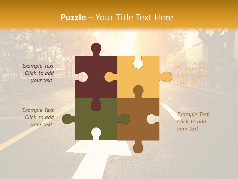 Asphalt Abstract Empty PowerPoint Template