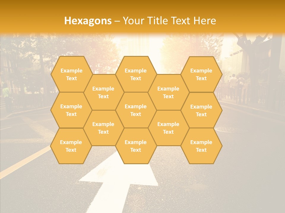 Asphalt Abstract Empty PowerPoint Template